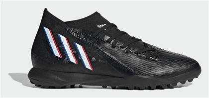 Adidas Predator Edge.3 TF Χαμηλά Ποδοσφαιρικά Παπούτσια με Σχάρα Core Black / Cloud White / Vivid Red