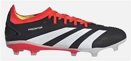 Adidas Predator Pro FG Χαμηλά Ποδοσφαιρικά Παπούτσια με Τάπες Core Black / Cloud White / Solar Red