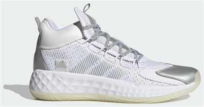 Adidas Pro Boost Mid Ανδρικά Αθλητικά Παπούτσια Μπάσκετ Λευκά από το Spartoo