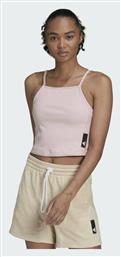 Adidas Studio Lounge Αθλητικό Crop Top Botanic Pink