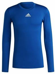 adidas Techfit Ανδρική Ισοθερμική Μακρυμάνικη Μπλούζα Μπλε