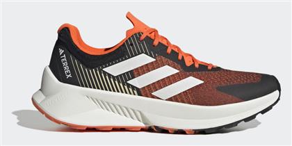 Adidas Terrex Soulstride Flow Αθλητικά Παπούτσια Trail Running Core Black / Crystal White / Impact Orange