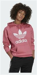 Adidas Trefoil Adicolor Γυναικείο Φούτερ με Κουκούλα Rose Tone