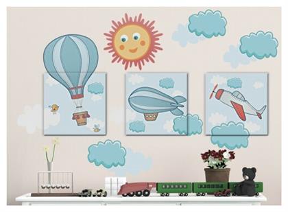 Αερόστατα στα σύννεφα, Παιδικά, Πίνακες και αυτοκόλλητα, 126x81