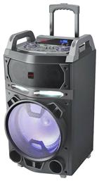 Aiwa Ηχείο Karaoke με Ασύρματο Μικρόφωνο και Εφέ Φωτισμού KBTUS-700 σε Μαύρο Χρώμα