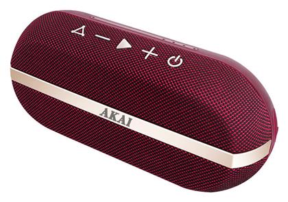 Akai ABTSW-30R Αδιάβροχο Ηχείο Bluetooth 20W με Διάρκεια Μπαταρίας έως 15 ώρες Κόκκινο