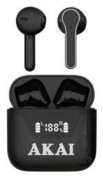 Akai BTE-J101 In-ear Bluetooth Handsfree Ακουστικά με Θήκη Φόρτισης Μαύρα από το Filinda