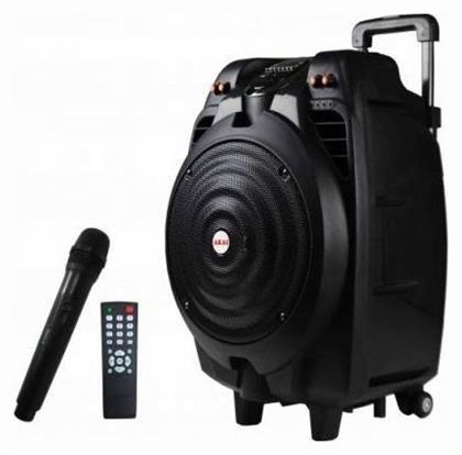 Akai Ηχείο Karaoke με Ασύρματο Μικρόφωνο σε Μαύρο Χρώμα