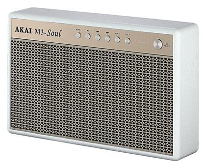 Akai M3-Soul Ηχείο Bluetooth 20W με Διάρκεια Μπαταρίας έως 15 ώρες Λευκό από το e-shop