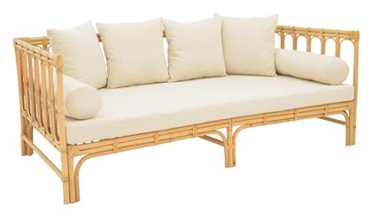 Alessa Τριθέσιος Καναπές Εξωτερικού Χώρου Rattan με Μαξιλάρια 200x100x76cm