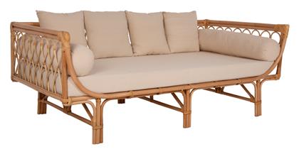 Aliki Τετραθέσιος Καναπές Εξωτερικού Χώρου Rattan με Μαξιλάρια 200x100x86cm
