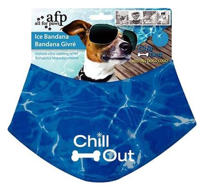 All For Paws Chill Out Μπαντάνα Σκύλου για Δροσιά Μπλε Large σε Μπλε χρώμα Large 44 - 52cm