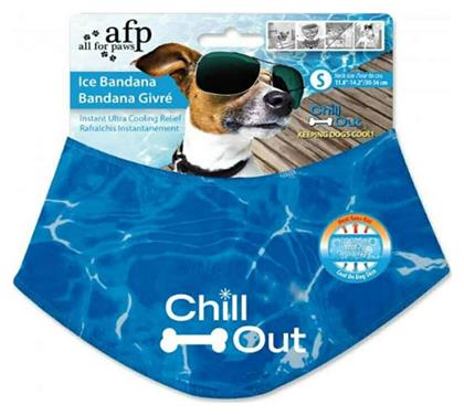 All For Paws Chill Out Μπαντάνα Σκύλου για Δροσιά Μπλε Small 30-36 cm από το Plus4u