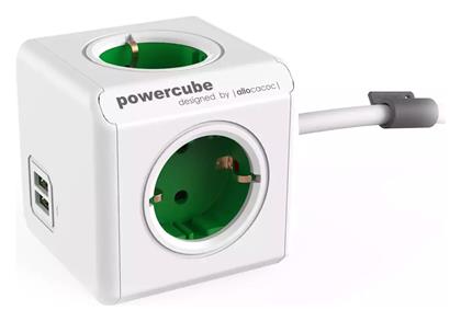 Allocacoc Extended PowerCube 4 Θέσεων με 2 USB-A και Καλώδιο 1.5m