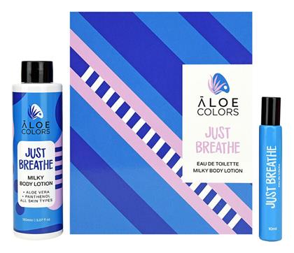 Aloe Colors Just Breathe Γυναικείο Σετ με Body Lotion 2τμχ