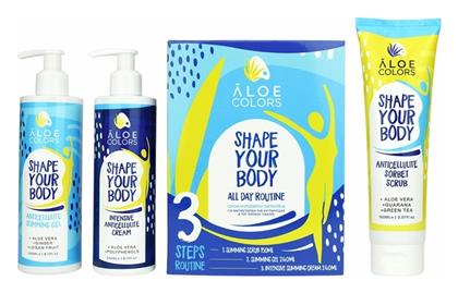 Aloe Colors Shape Your Body Σετ Περιποίησης για Σύσφιξη με Scrub Σώματος & Κρέμα Αδυνατίσματος 150ml από το Pharm24