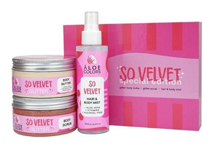 Aloe Colors So Velvet Σετ Περιποίησης για Ενυδάτωση με Scrub Σώματος 200ml από το Pharm24