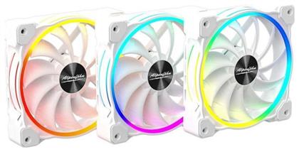 Alpenfoehn Wing Boost 3 ARGB High Speed Case Fan 120mm 3τμχ Λευκό