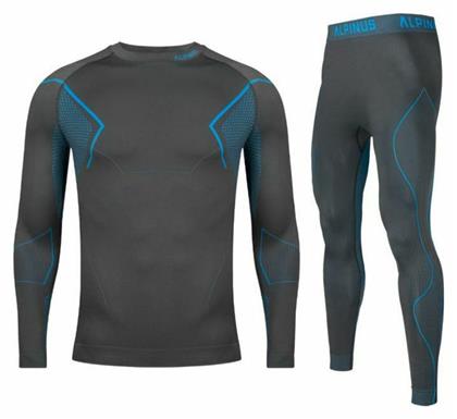 Alpinus Active Base Layer Set Ανδρικό Σετ Ισοθερμικών Γκρι από το MybrandShoes