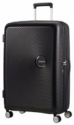 American Tourister Soundbox Spinner Expandable Μεγάλη Βαλίτσα με ύψος 77cm σε Μαύρο χρώμα