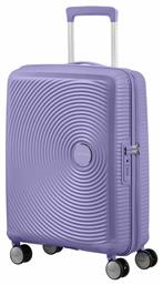 American Tourister Soundbox Spinner Βαλίτσα Καμπίνας με ύψος 55cm σε Λιλά χρώμα από το Plus4u