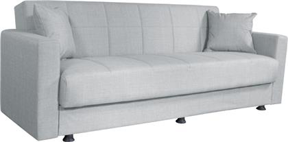 Amethyst Τριθέσιος Καναπές Κρεβάτι 214x78x78εκ. Γκρι