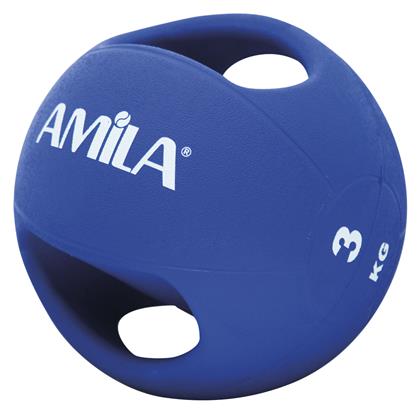 AMILA Μπάλα Medicine 22cm, 3kg σε Μπλε Χρώμα