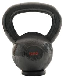 AMILA Kettlebell Εμαγιέ 12kg Μαύρο