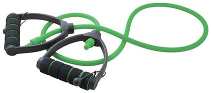 Amila Λάστιχο Γυμναστικής Σωληνωτό Μέτριο με Λαβές Πράσινο