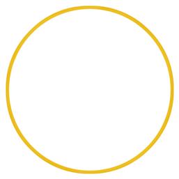 AMILA Στεφάνι Ρυθμικής με Διάμετρο 60cm Κίτρινο