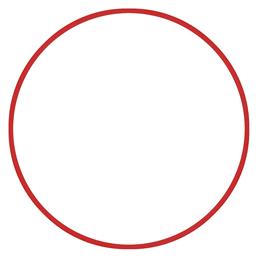 AMILA Στεφάνι Ρυθμικής με Διάμετρο 70cm Κόκκινο