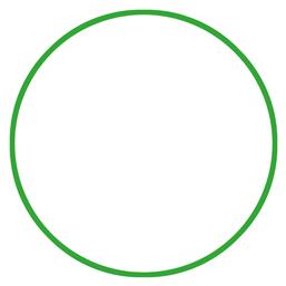 AMILA Στεφάνι Ρυθμικής με Διάμετρο 70cm Πράσινο