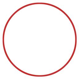 AMILA Στεφάνι Ρυθμικής με Διάμετρο 76cm Κόκκινο