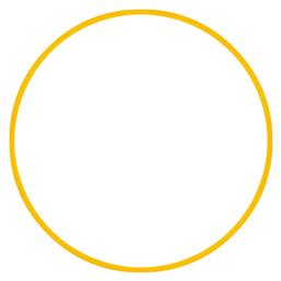 AMILA Στεφάνι Ρυθμικής με Διάμετρο 80cm Κίτρινο