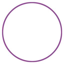 AMILA Στεφάνι Ρυθμικής με Διάμετρο 80cm Μωβ