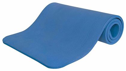 AMILA Στρώμα Γυμναστικής Yoga/Pilates Μπλε με Ιμάντα Μεταφοράς (142x60x1.2cm)