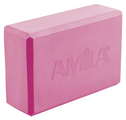AMILA Yoga Τουβλάκι Ροζ 23x15x7.6cm