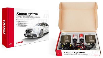 AMiO Xenon Σετ Φωτισμού Αυτοκινήτου HID Slim Ballast H1 Can bus 12V 6000K Ψυχρό Λευκό