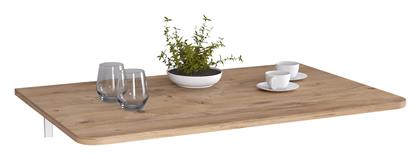 Anaica Τραπέζι Κουζίνας Πτυσσόμενο Ξύλινο με Μεταλλικό Σκελετό Καφέ 72x45εκ.