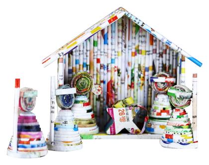 Ανακυκλωμένα Περιοδικά Φάτνη Μικρού Μεγέθους