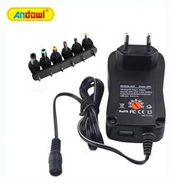 Andowl Q-CD16P Ρυθμιζόμενο Universal Τροφοδοτικό 3 έως 9V 45W με 6 βύσματα