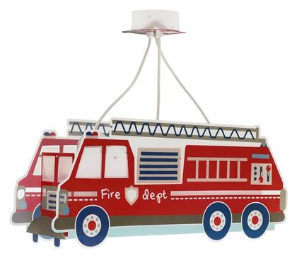 Ango Firetruck Μονόφωτο Παιδικό Φωτιστικό Κρεμαστό από Πλαστικό 240W με Υποδοχή E27 σε Κόκκινο Χρώμα 52x22cm