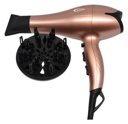 Ankor Rose Gold Πιστολάκι Μαλλιών με Φυσούνα 2400W 818549