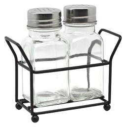 Ankor Θήκες Μπαχαρικών Μεταλλικές σε Βάση Μαύρη 2τμχ