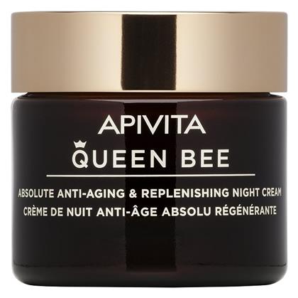 Apivita Queen Bee Absolute Anti Aging & Replenishing Κρέμα Προσώπου Νυκτός για Ενυδάτωση, Αντιγήρανση & Σύσφιξη 50ml