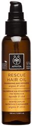 Apivita Rescue Hair Olive Argan Λάδι Μαλλιών για Επανόρθωση 100ml από το Pharm24