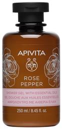 Apivita Rose Pepper Αφρόλουτρο σε Gel με Aιθέρια Έλαια 250ml