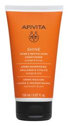 Apivita Shine Conditioner Ενυδάτωσης για Όλους τους Τύπους Μαλλιών 150ml από το Pharm24