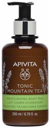 Apivita Tonic Mountain Tea Ενυδατική Lotion Σώματος με Άρωμα Πράσινο Τσάι 200ml