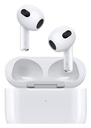 Apple AirPods (3rd generation) with Lightning Charging Case Earbud Bluetooth Handsfree Ακουστικά με Αντοχή στον Ιδρώτα και Θήκη Φόρτισης Λευκά από το e-shop